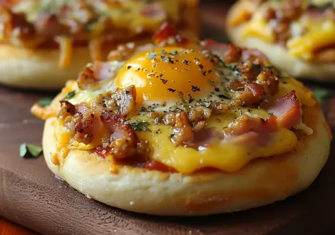 English Muffin Breakfast Pizza