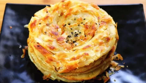 Flakey Scallion Pancakes