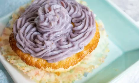 Lemon Cupcakes with Lavender Chamomile Buttercream