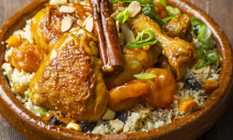 Moroccan Chicken Tagine with Apricots
