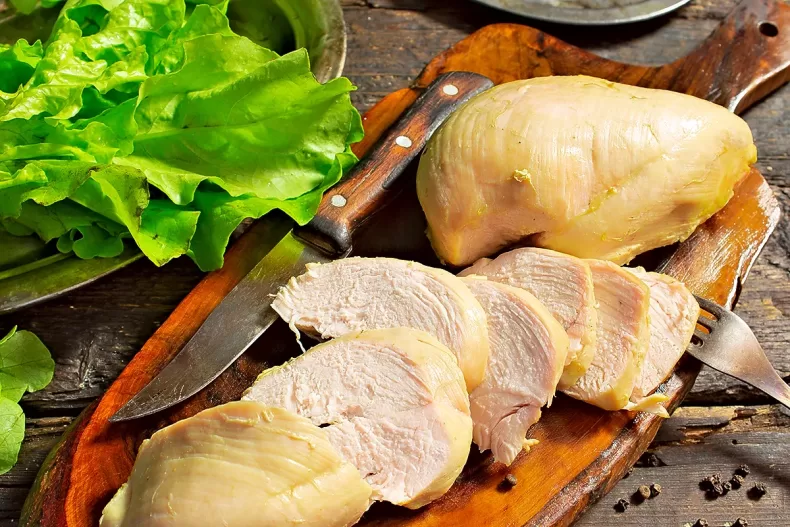 Perfect Boiled Chicken Breast