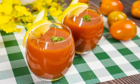 Spicy Tomato Cucumber Smoothie