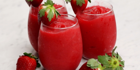 Strawberry Rose Slushies