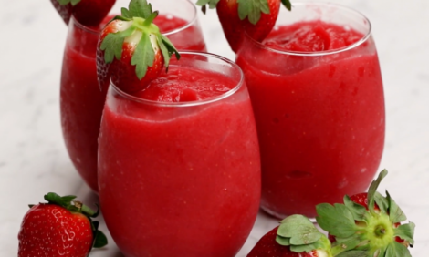 Strawberry Rose Slushies