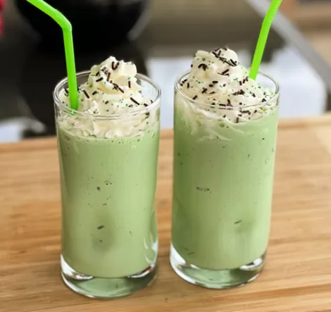 Boozy Shamrock Shake recipes