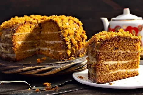 Lazy honey cake