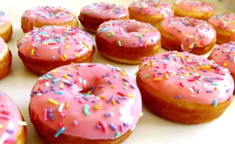 Strawberry Glazed Doughnuts