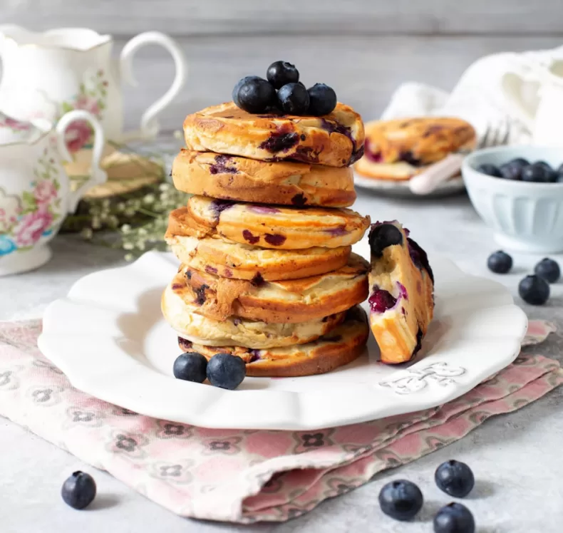 Light blueberry pancakes recipes
