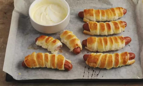 Wienerli in dough recipes