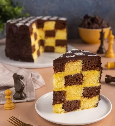 Flavourful Chessboard Cake