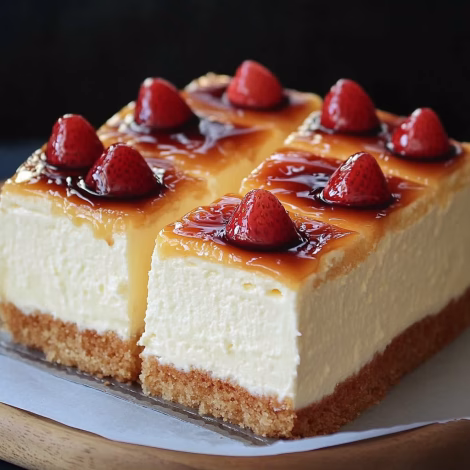 Strawberry Glazed Cream Cheese Cake
